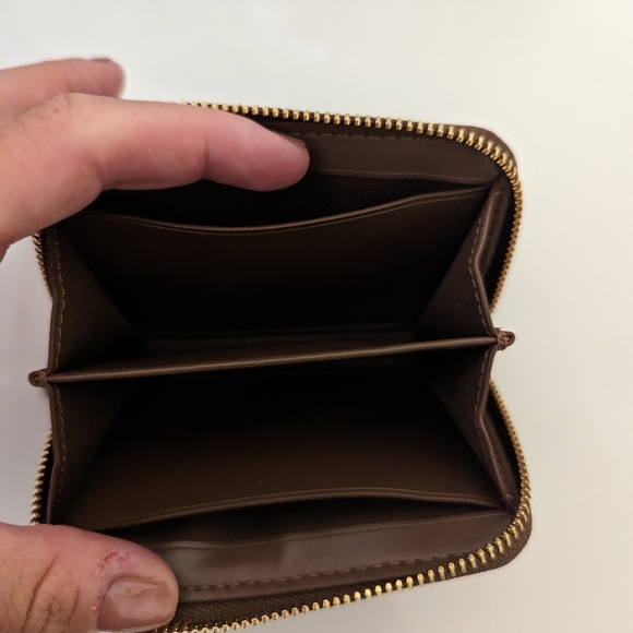 Coach EUC Signature Brown Monogram Small Card Holder Perfect Condition - Picture 9 of 9